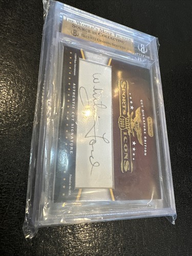 Yogi Berra & Whitey Ford 2009 Razor Cut Signature Sports Icons Dual Auto /25 BGS - Picture 4 of 6