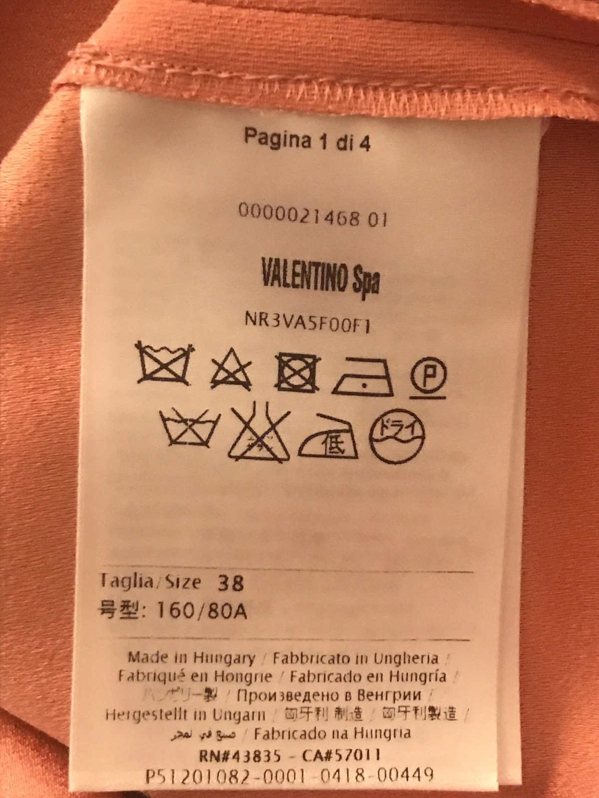 Abito Valentino Rosso