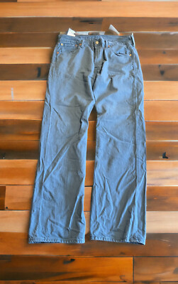 Levis Jeans Mens 34 X 30 501 Button Fly Blue Denim Straight Fit