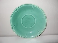 Petal Green Saucer Mount Clemons Pottery USA 6" Diameter VGC 