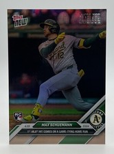 2024 Topps Now #102 Max Schuemann RC Athletics Platinum Member Foil Parallel 1/1