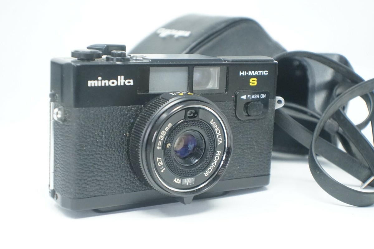Minolta HI-MATIC S with Rokkor 38mm f/2.7 Lens 35mm Film Camera | eBay
