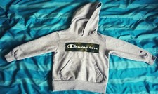 Champion Hoodie with Camo Logo Kids Size 5 Gray