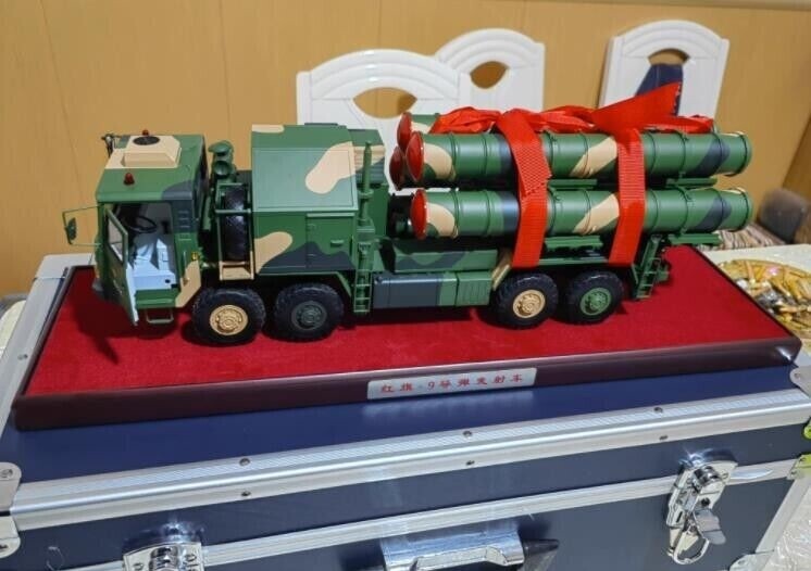 1:24 Missile HQ-9 Longue Portée - Lanceur Camion Blindé Moulé Sous Pression - 63cm