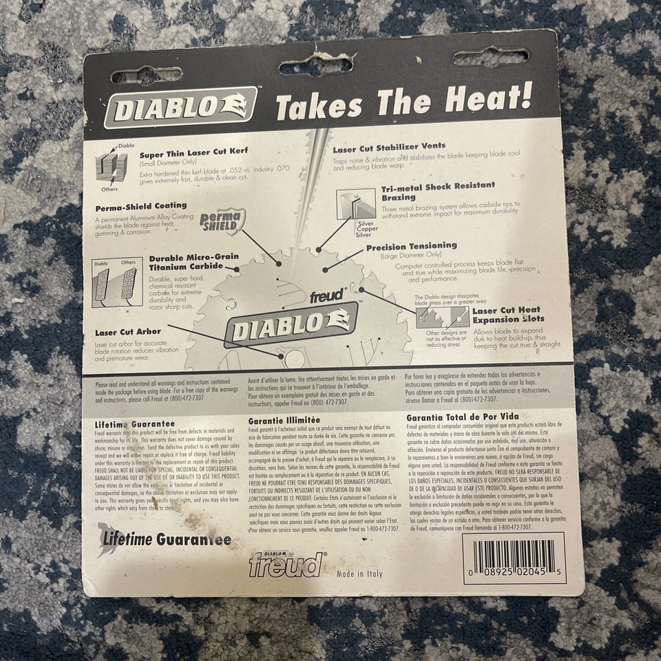 Diablo D0756N 7-1/4 In. X 56-Tooth Thick Aluminum Cutting Saw