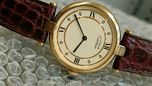 Authentic Must De Cartier Vermeil 