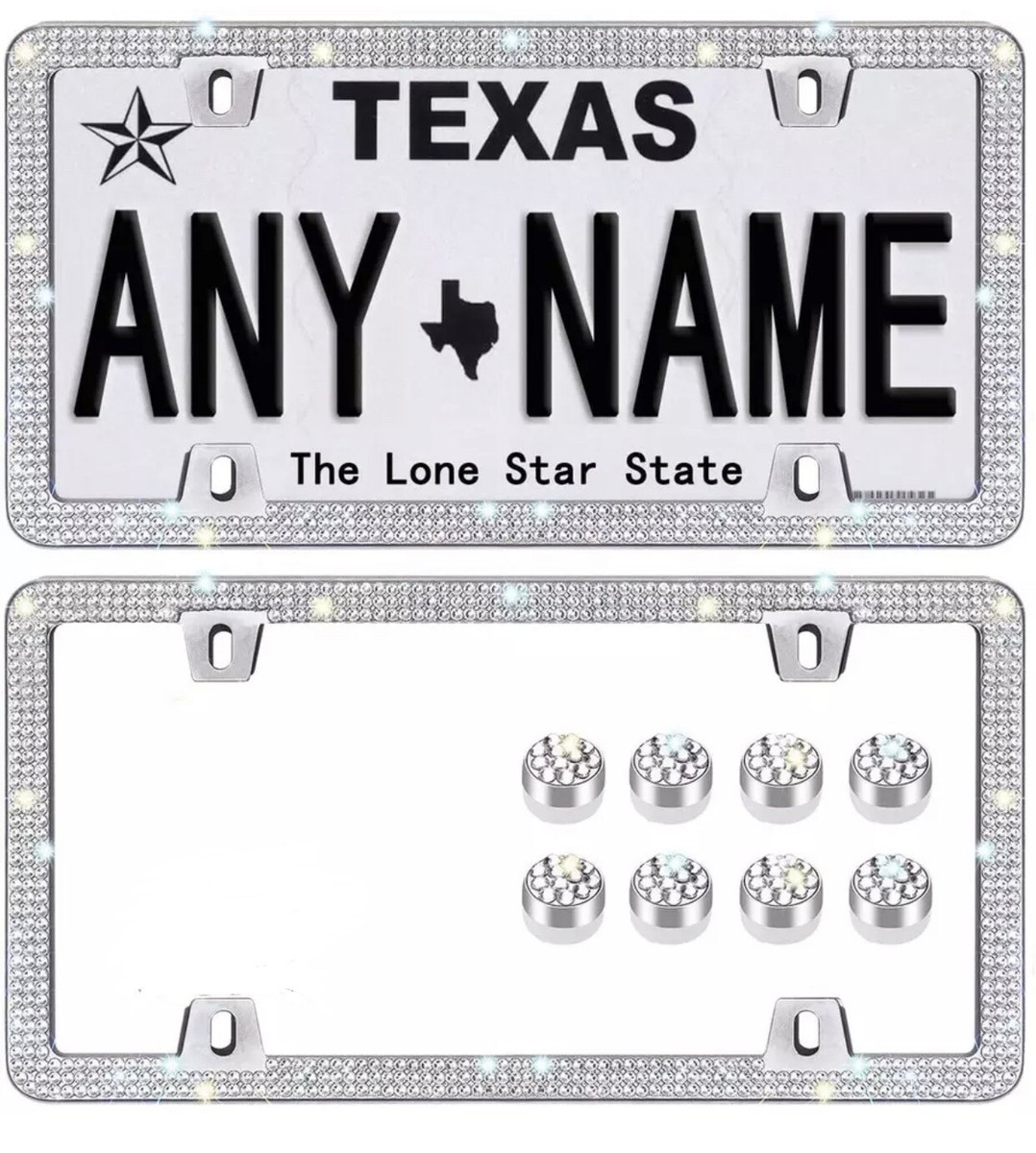 Diamant Noir Sur Le Cadre Noir De Plaque Dimmatriculation - Foto 7