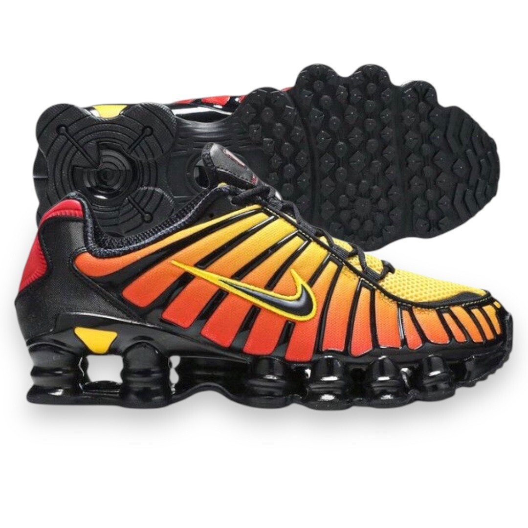 Nike Shox TL Sunrise Gradient Black/Amarillo Mens Running Shoes