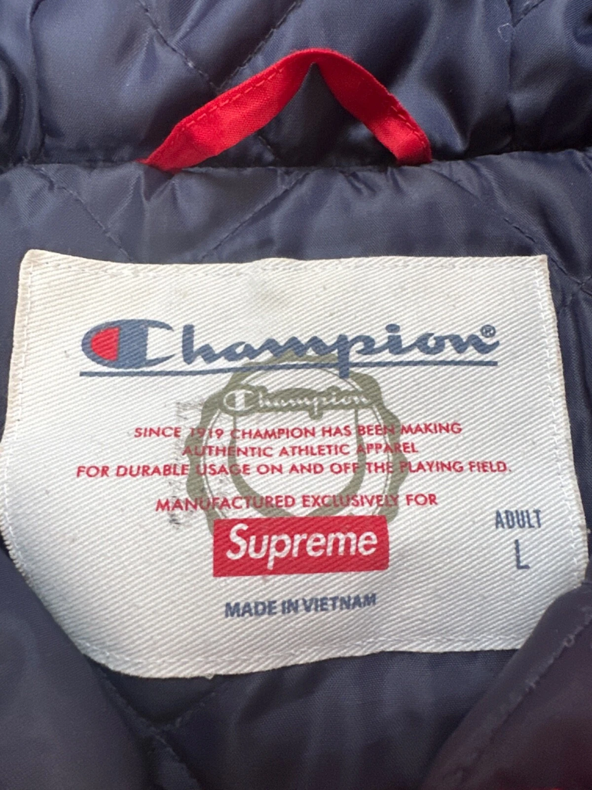 Supreme X Champion Pullover Parka (Rosso Piccolo)