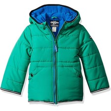 OshKosh B'Gosh Toddler Boys' Heavyweight Fleece Lined Winter Jacket, Jade