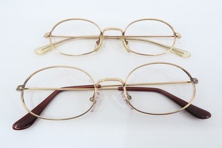 RESTPOSTEN x2 Vintage MOREL Gold Filled Brillengestell Made in France