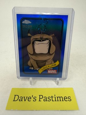 2025 Topps Chrome Marvel Lockjaw #152 Blue Refractor /299