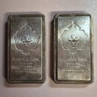 Scottsdale Mint 10 Troy Ounce .999 Fine Silver Bars Lot of 2