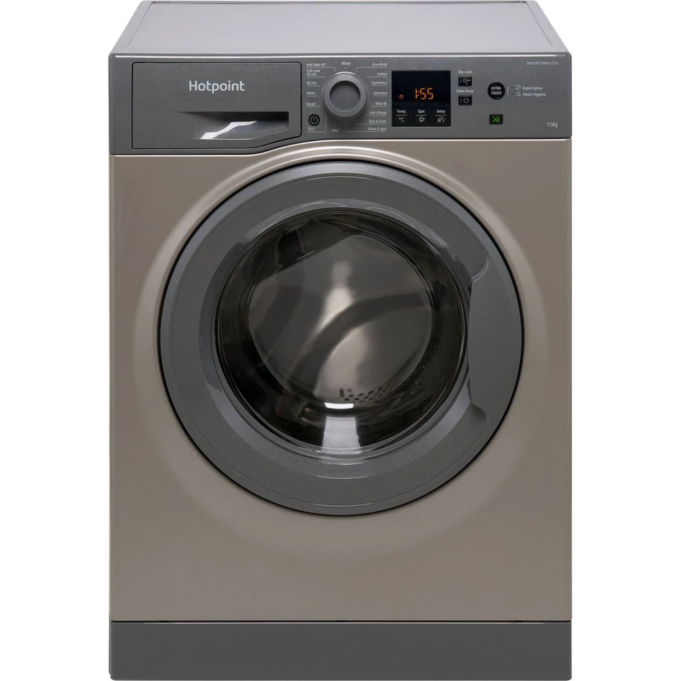 Hotpoint NSWM 1146 GG UK 11Kg Washing Machine Graphite 1400 RPM A Rated