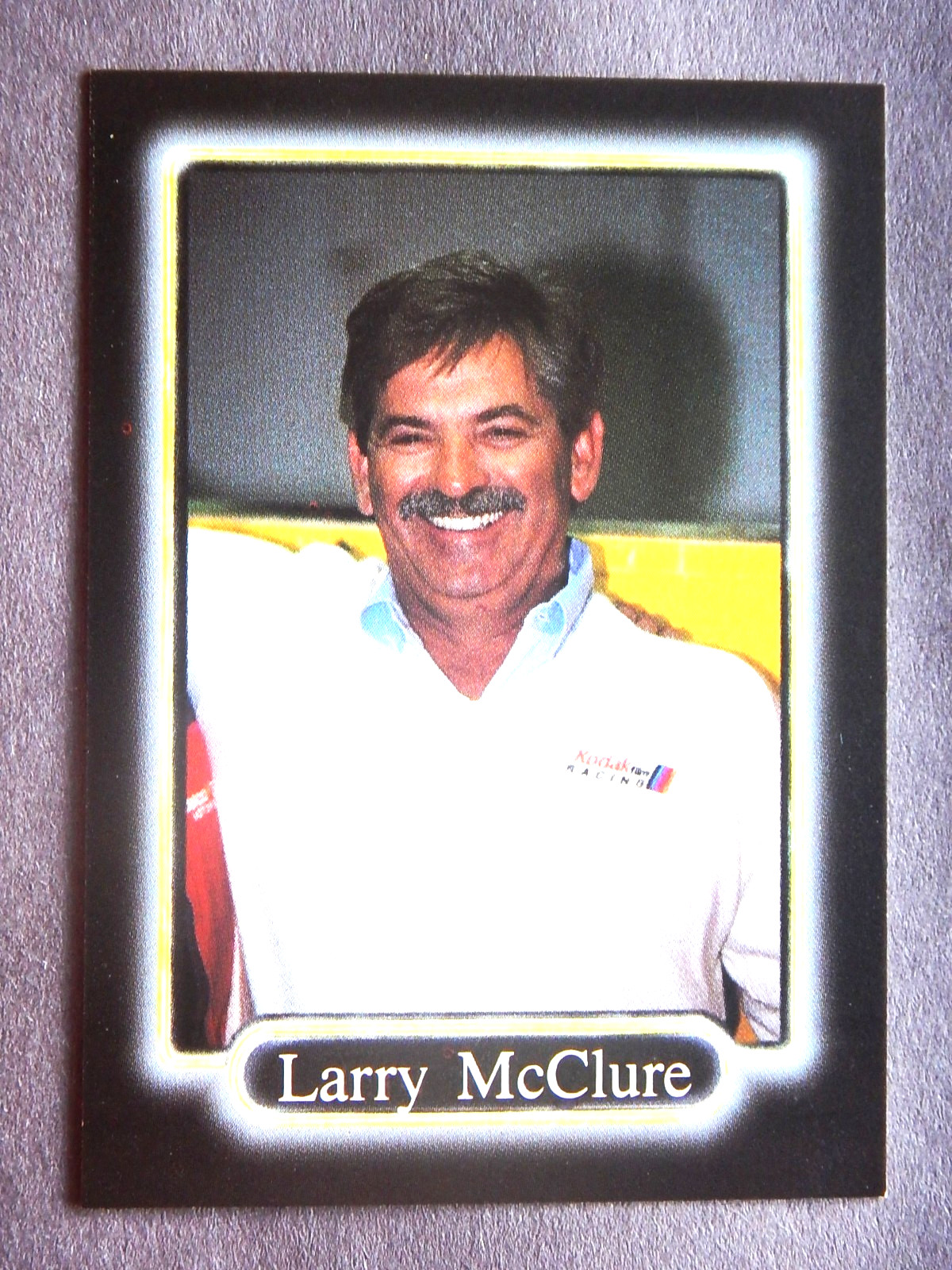 Larry McClure #85 (Owner) 1990 Nascar Race Card (Maxx)