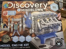 DISCOVERY MINDBLOWN Model Motor Engine Kit STEM Ages 8 NEW 104 Piece Kit