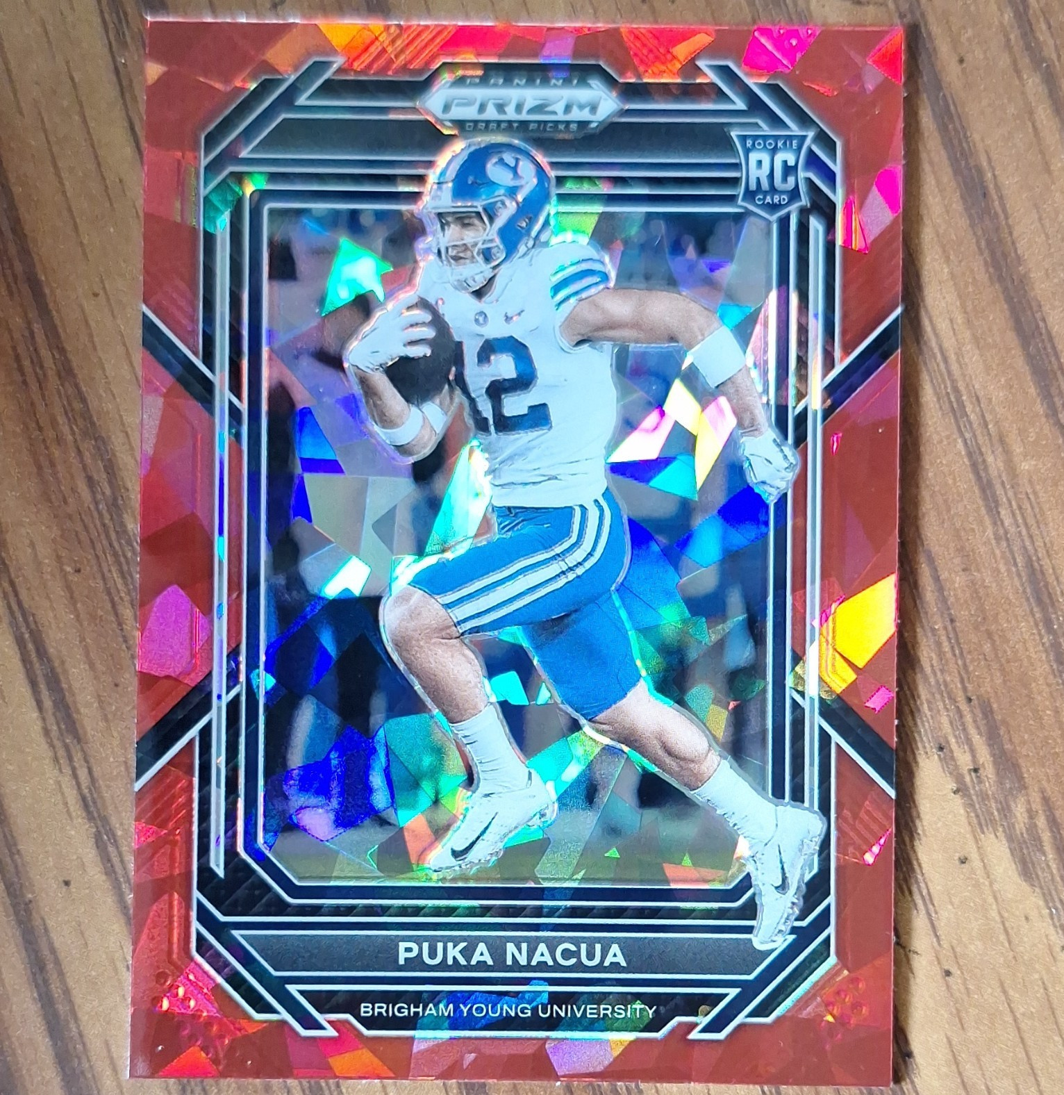 Puka Nacua Panini Prizm Draft Picks #197 Red Ice