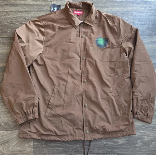 Veste Supreme NYC Apple Coaches homme taille L marron S/S '19 rare
