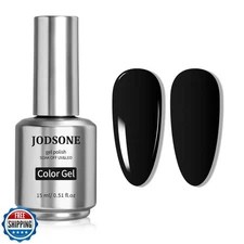 JODSONE 15ml Black Gel Nail Polish Gel Polish Black Soak Off Led Gel Polish N