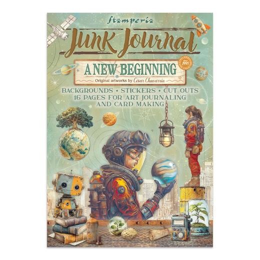 Stamperia A4 Junk Journal Stickers, Cut-outs & Backgrounds - A New Beginning
