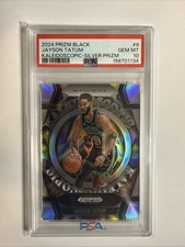 2024-25 Prizm Black JAYSON TATUM #9 - Kaleidoscopic SILVER PSA 10