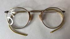 1/10 12k GF Gold Filled Eyeglasses Wire Frames Scrap INTACT VINTAGE GLASSES a
