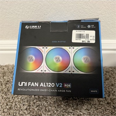 Lian Li UNI FAN SL-INF 120mm White ARGB 3-Pack w/ Controller 4-Pin 2100RPM
