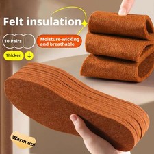 Natural Warm Wool felt insoles WOMEN MEN Deodorant Ins Breathable oles H9T8