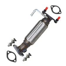 Stainless Steel Front Flex Exhaust Pipe fits: 12-17 Hyundai Accent Kia Rio 1.6L