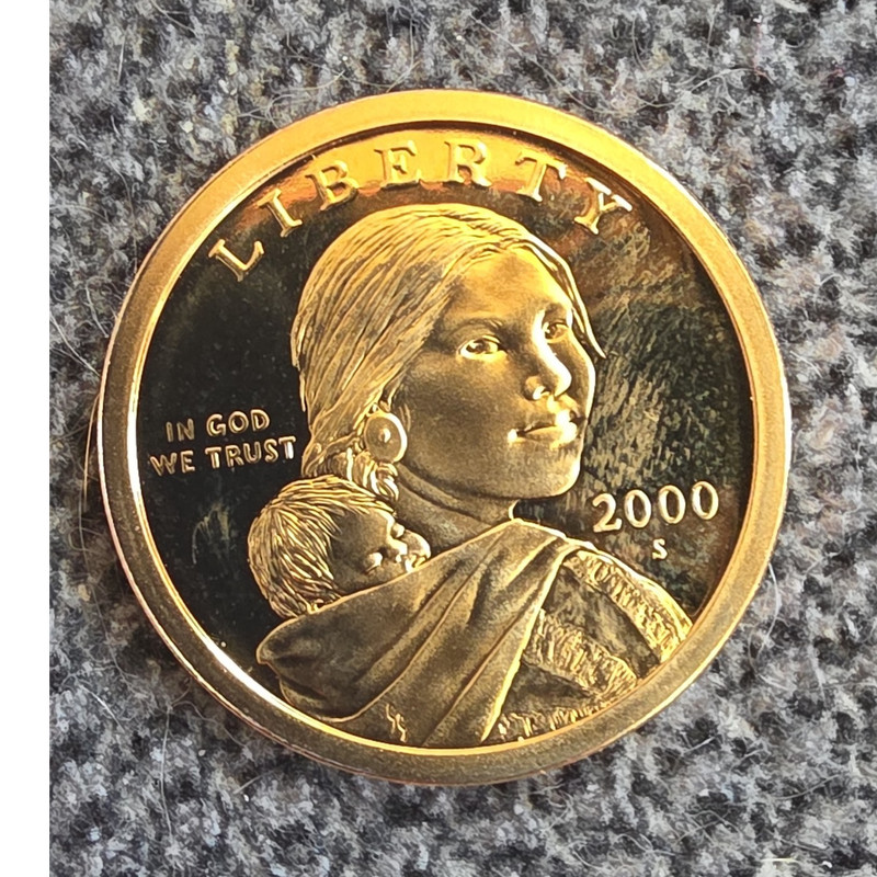 Sacagawea Native American Dollar 2000-S Proof San Francisco Mint $1
