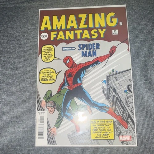 Marvel Amazing Fantasy #15 Spider-Man Reprint Comic Book Stan Lee Steve Ditko