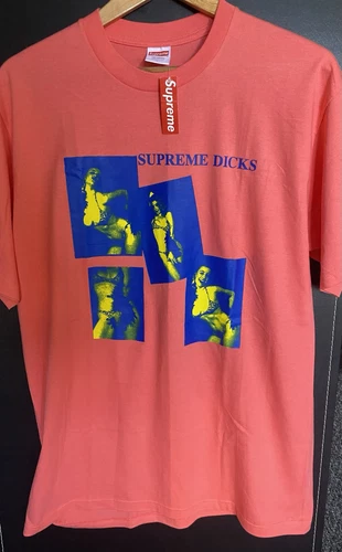 Tee shirt corail FW20 Supreme Dicks taille L neuf avec étiquettes neuf avec étiquette rare