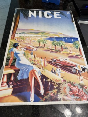 Nice Cote D Azur  Travel Poster New York Grafic Society 2005 French Rivera
