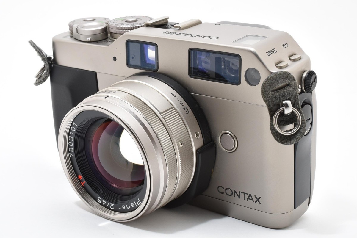 Green Label Contax G1 35mm Film Camera Planar 45mm f/2 Lens [Exc