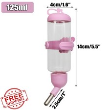 GKYZBB Guinea Pig Water Bottle Pink 125ml Small Pet
