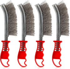4 St&uuml;ck Drahtb&uuml;rsten Set:  Edelstahlb&uuml;rste aus Edelstahl, Klein Drahtb&uuml;rsten mit