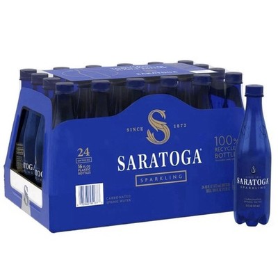 Saratoga Sparkling Spring Water 16 fl. oz., 24 pk.