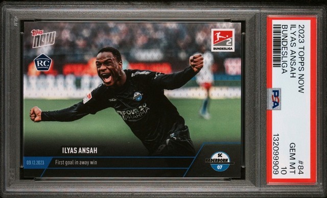 2023 Topps Now Bundesliga Ilyas Ansah Rookie RC #84 PSA 10