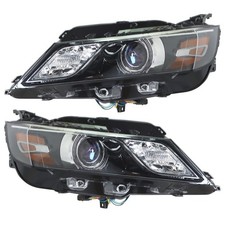  Halogen Headlights For 2015-2019 Chevrolet Impala Black Housing Right&Left Side