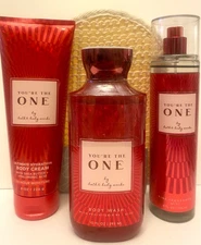 4pcs New Bath & Body Works You’re The One Fine Fragrance Mist Wash Cream Lot Set
