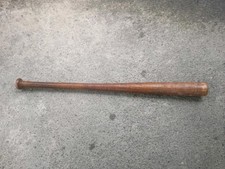 Antique Striped  Wood Baseball Bat Hand Turned Corked Barrel Rare Vintage