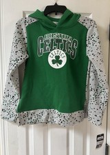 NWT Boston Celtics Girls Hoodie Size Large 10/12 NBA Pullover Sweatshirt