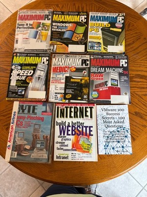 Bundle of 9 PC Magazines/Book 1992-2008