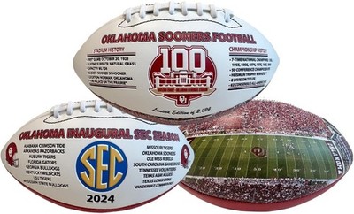 Oklahoma Sooners 100th SEC OU Football Limited Edition Licensed Collectible COA