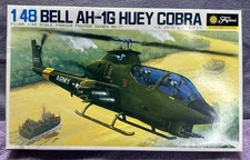 Fujimi 1/48 Scale Bell AH-1G Huey Cobra Plastic Model Helicopter Kit #5A17