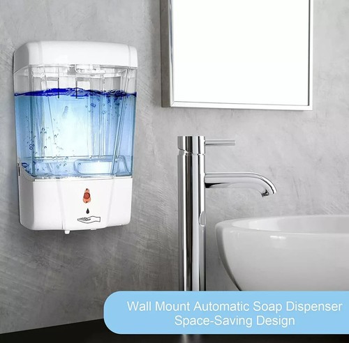 700ML Automatic Soap Dispenser Sanitizer Hands-Free IR Sensor Touchless Wall