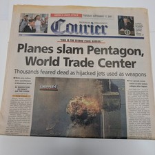 Sept 11 2001 Waterloo Iowa Courier Newspaper ...