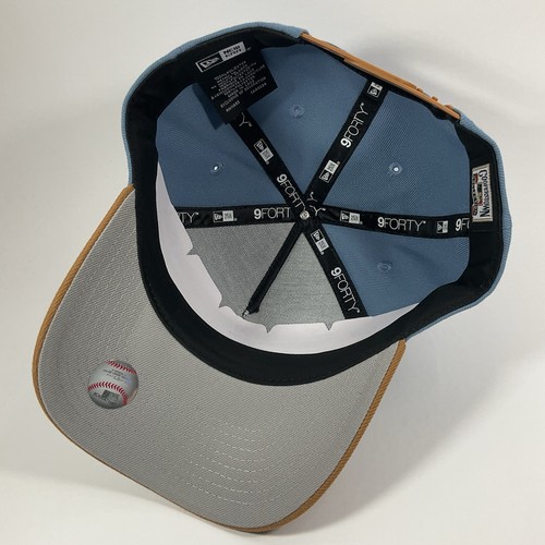 New Era Diamondbacks Stone Blue Wheat Exclusive 9FORTY AFrame Snapback Hat Cap - Picture 4 of 9