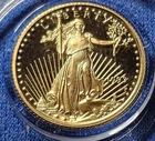 A 1993 US P Mint  American Eagle 1/10 Ounce Proof Gold Bullion Coin
