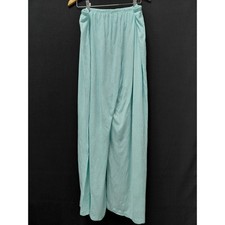 Chalet Women’s Aqua Wide Leg Crinkle Pants Made in USA Size 1X